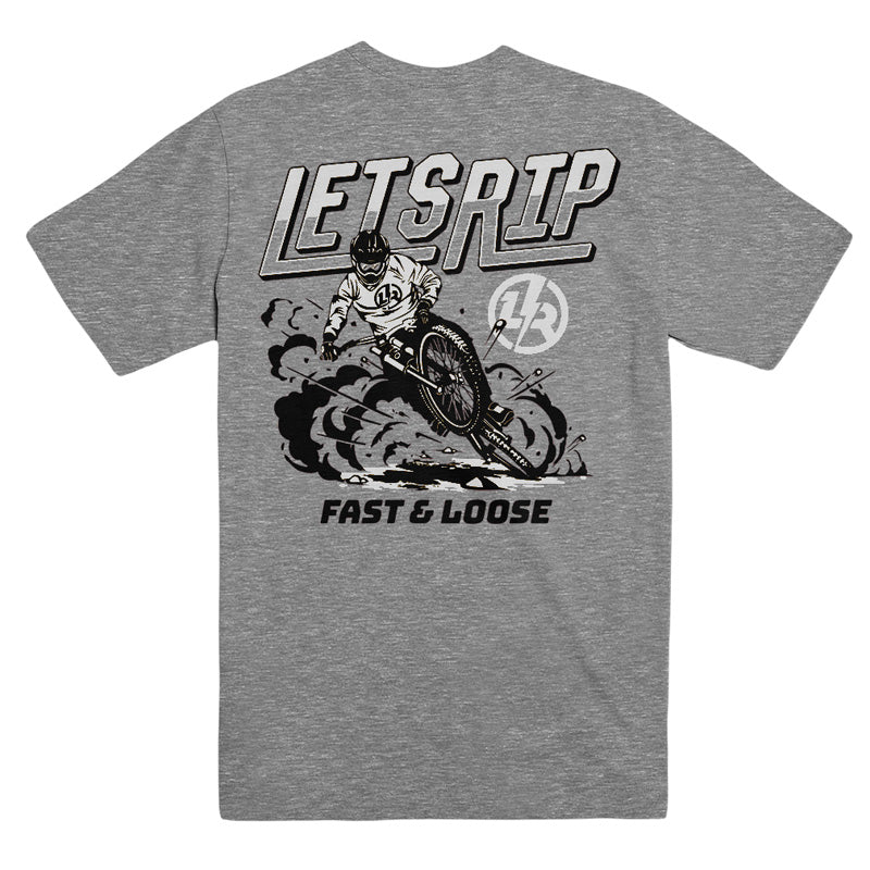 Fast and Loose MTB Tee Heather Grey